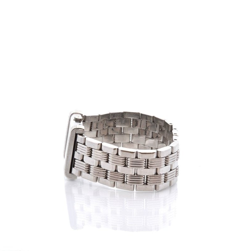 Montre Oj Perrin acier et diamants - Castafiore