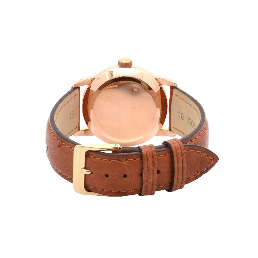 Montre OMEGA "Cal.501" en or jaune et cuir - Castafiore