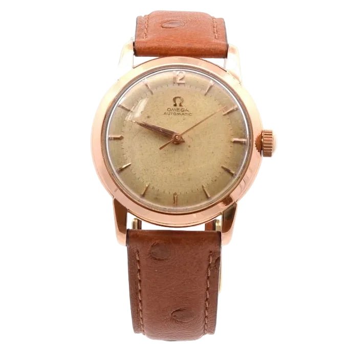 Montre OMEGA "Cal.501" en or jaune et cuir - Castafiore