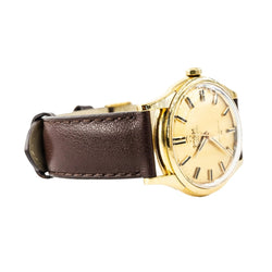 Montre OMEGA "Constellation" en or jaune et cuir - Castafiore