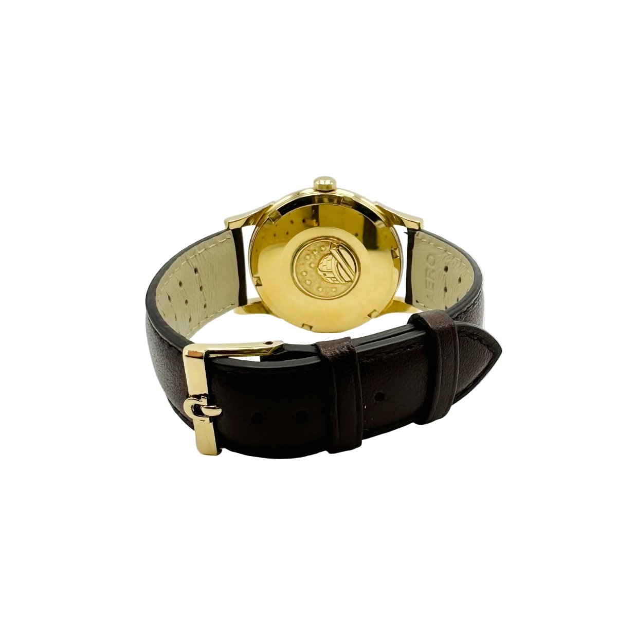 Montre OMEGA "Constellation" en or jaune et cuir - Castafiore