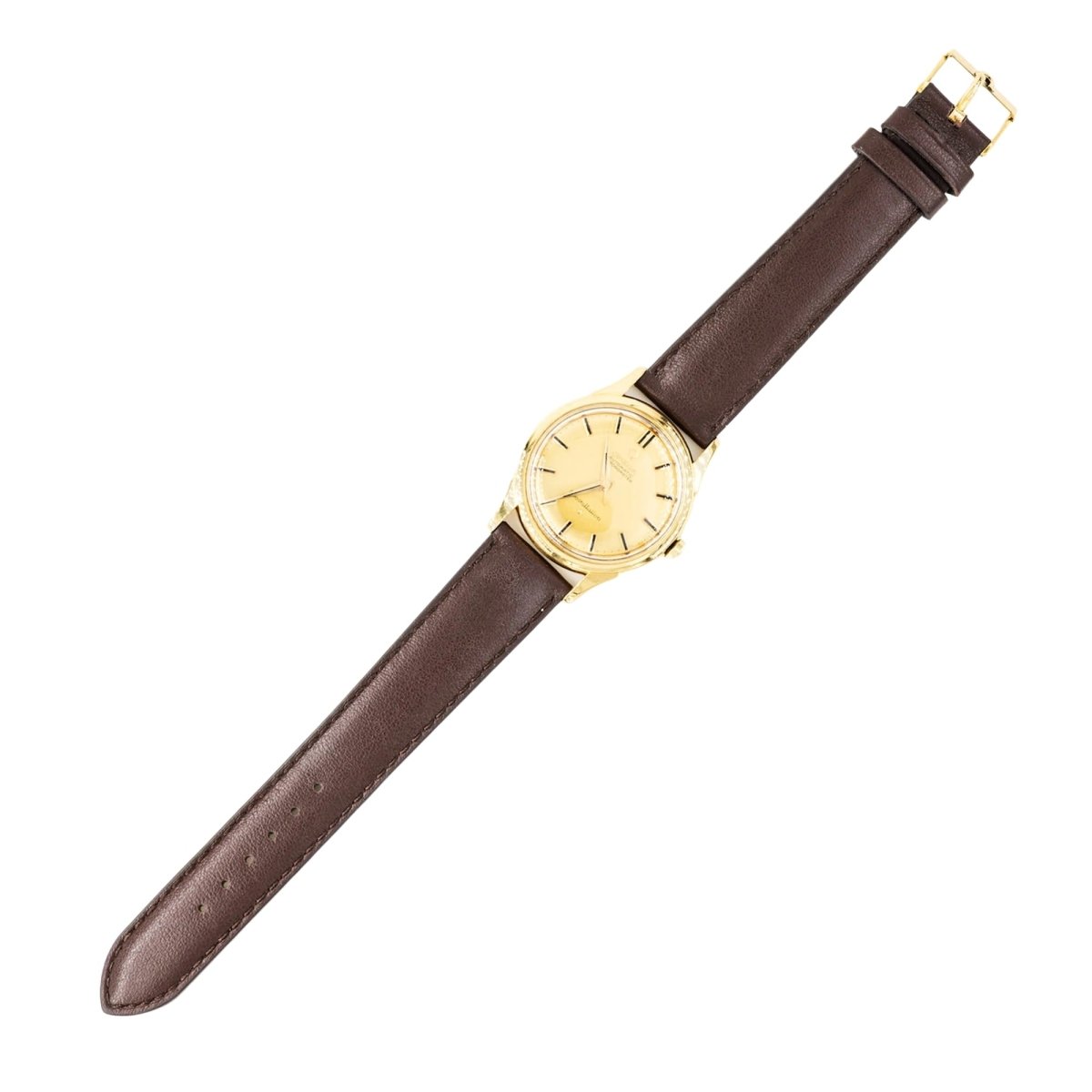 Montre OMEGA "Constellation" en or jaune et cuir - Castafiore
