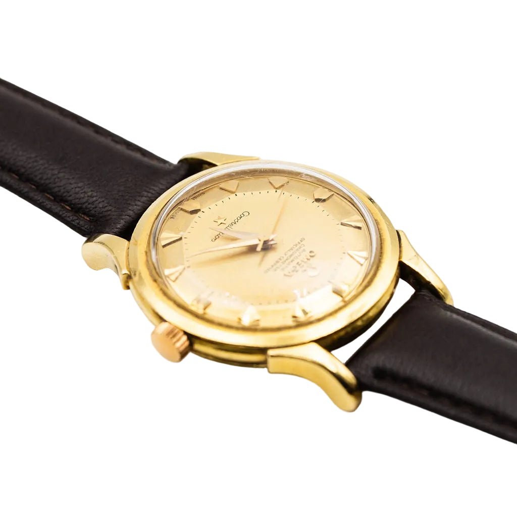 Montre OMEGA "Constellation" en or jaune et cuir - Castafiore