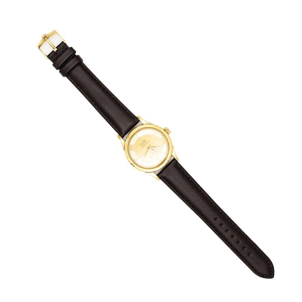 Montre OMEGA "Constellation" en or jaune et cuir - Castafiore