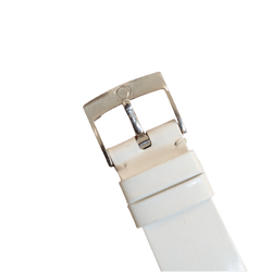 Montre OMEGA "Constellation Quadra" en or jaune, acier, cuir et diamants - Castafiore