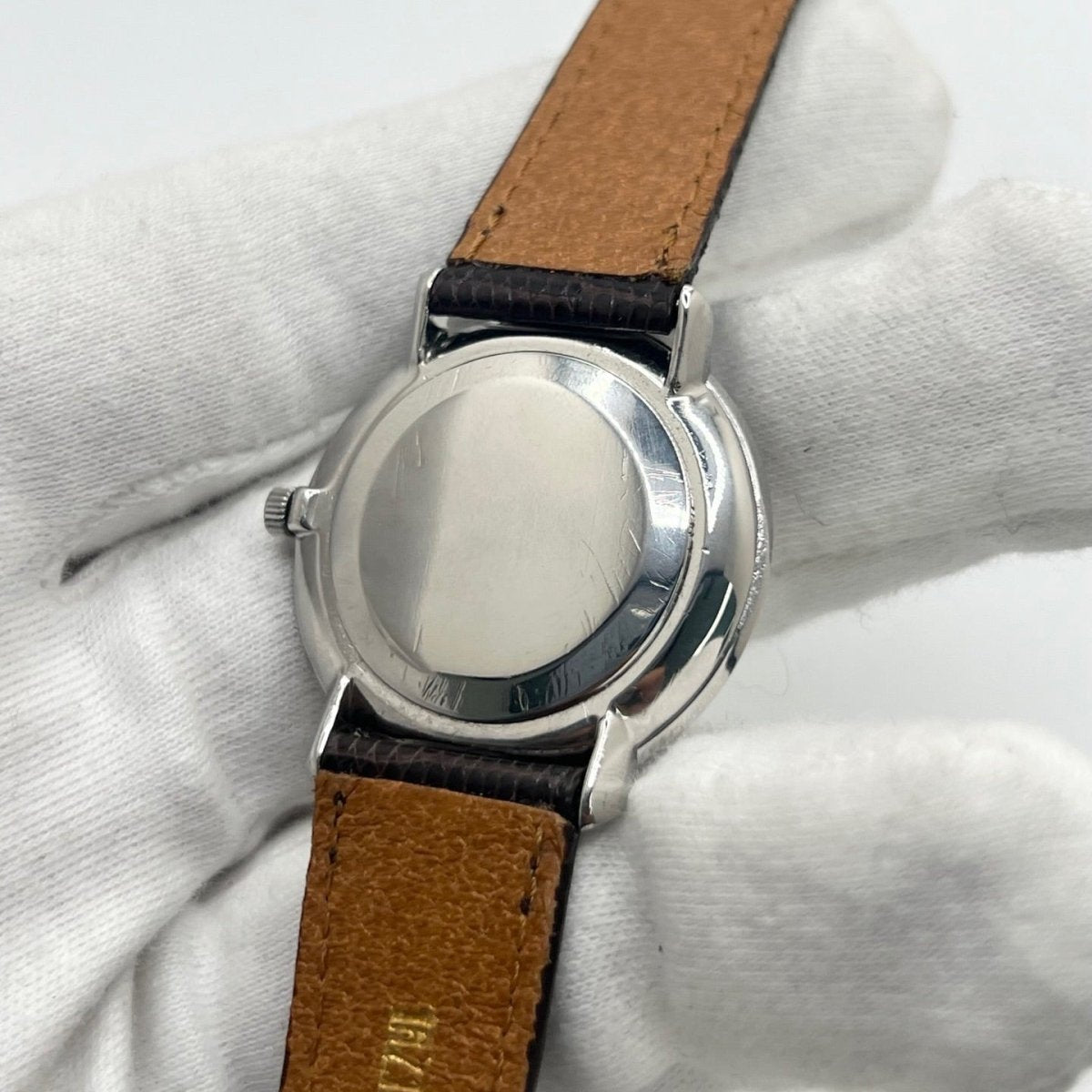 Montre OMEGA "De Ville" en acier et cuir - Castafiore