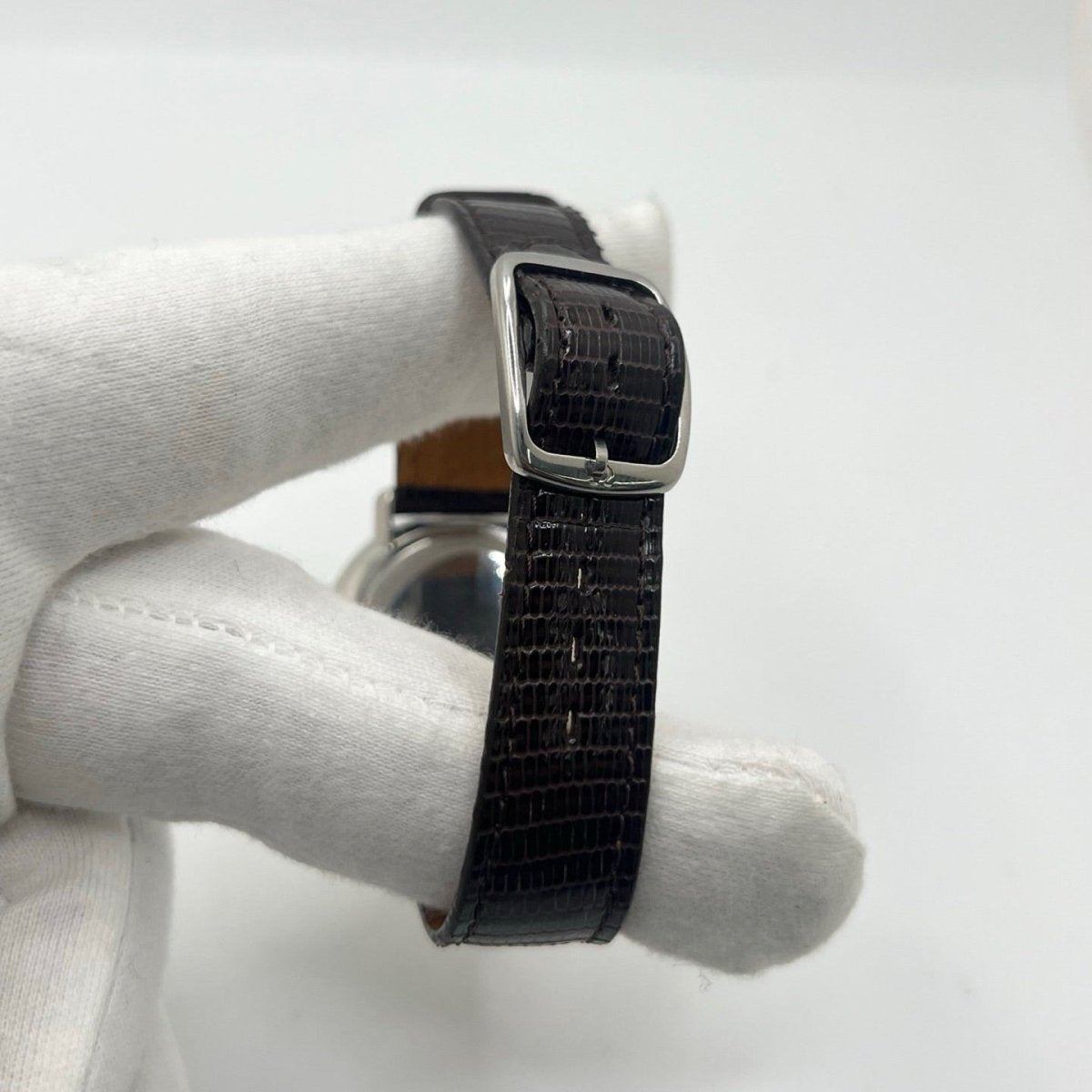 Montre OMEGA "De Ville" en acier et cuir - Castafiore