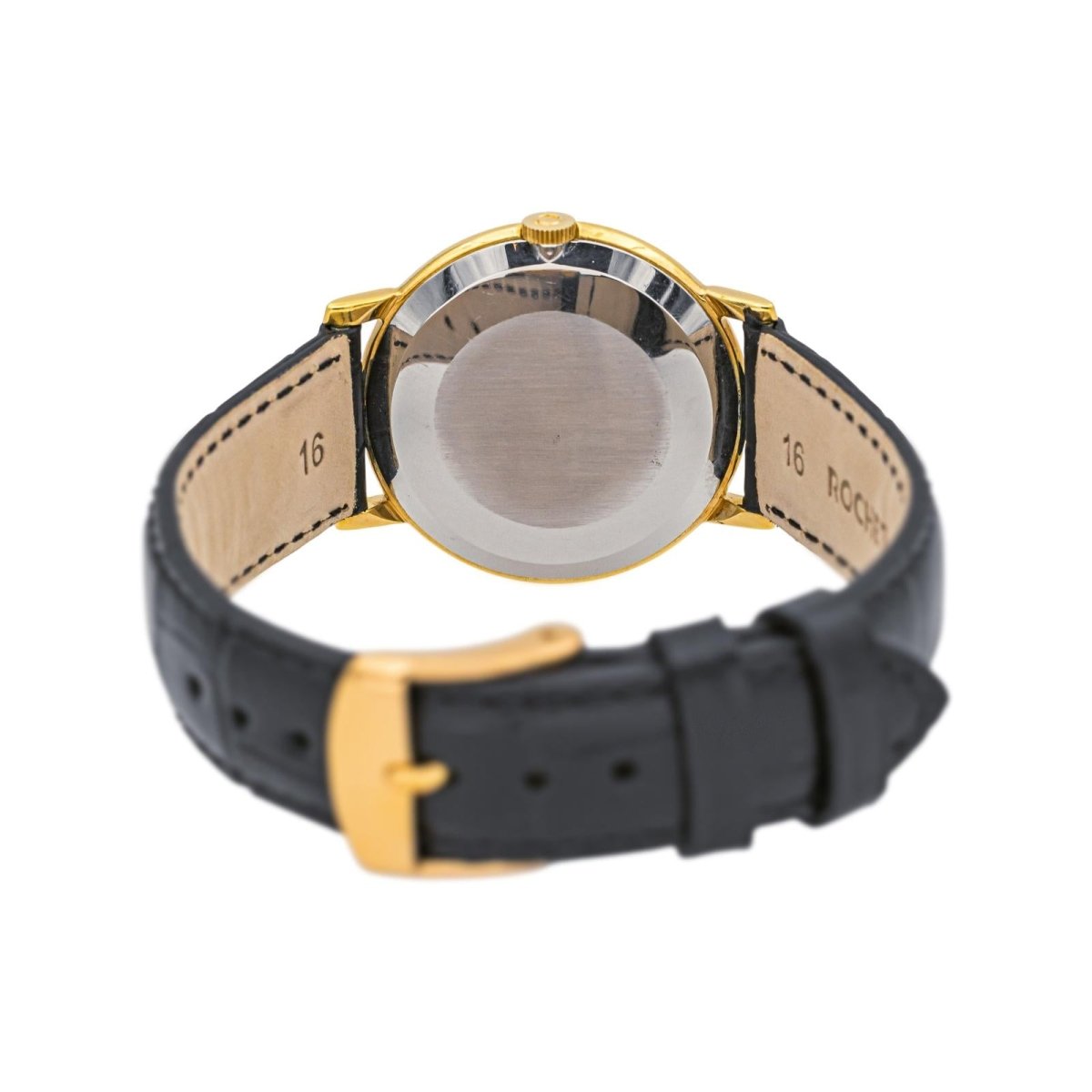 Montre OMEGA "De Ville" en argent, plaqué or et cuir - Castafiore