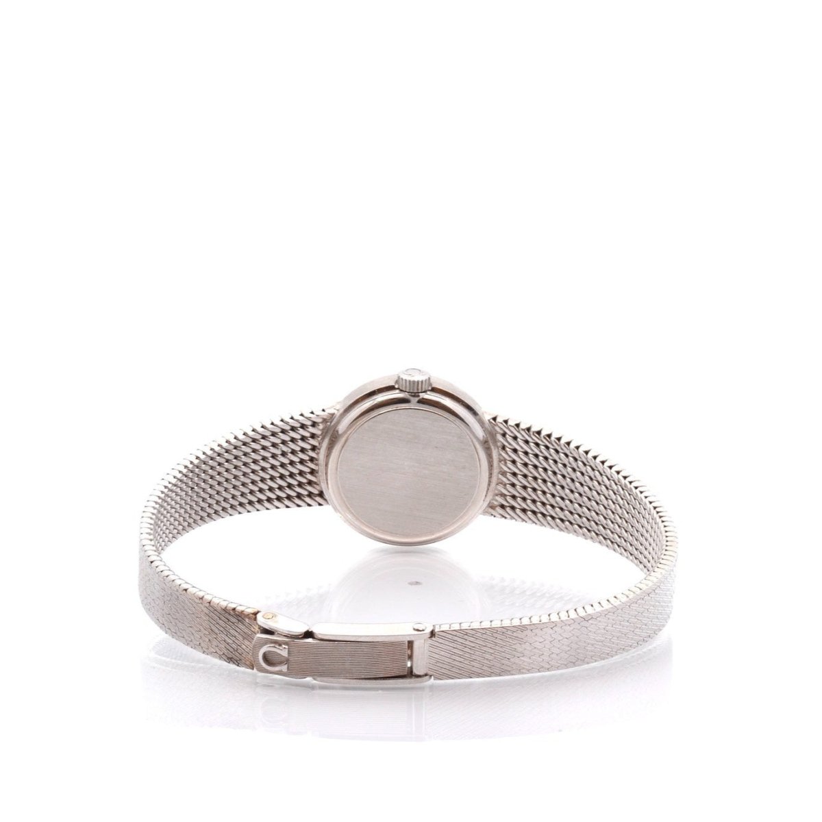 Montre OMEGA "De Ville" en or blanc, saphir et diamants - Castafiore