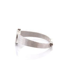 Montre OMEGA "De Ville" en or blanc, saphir et diamants - Castafiore