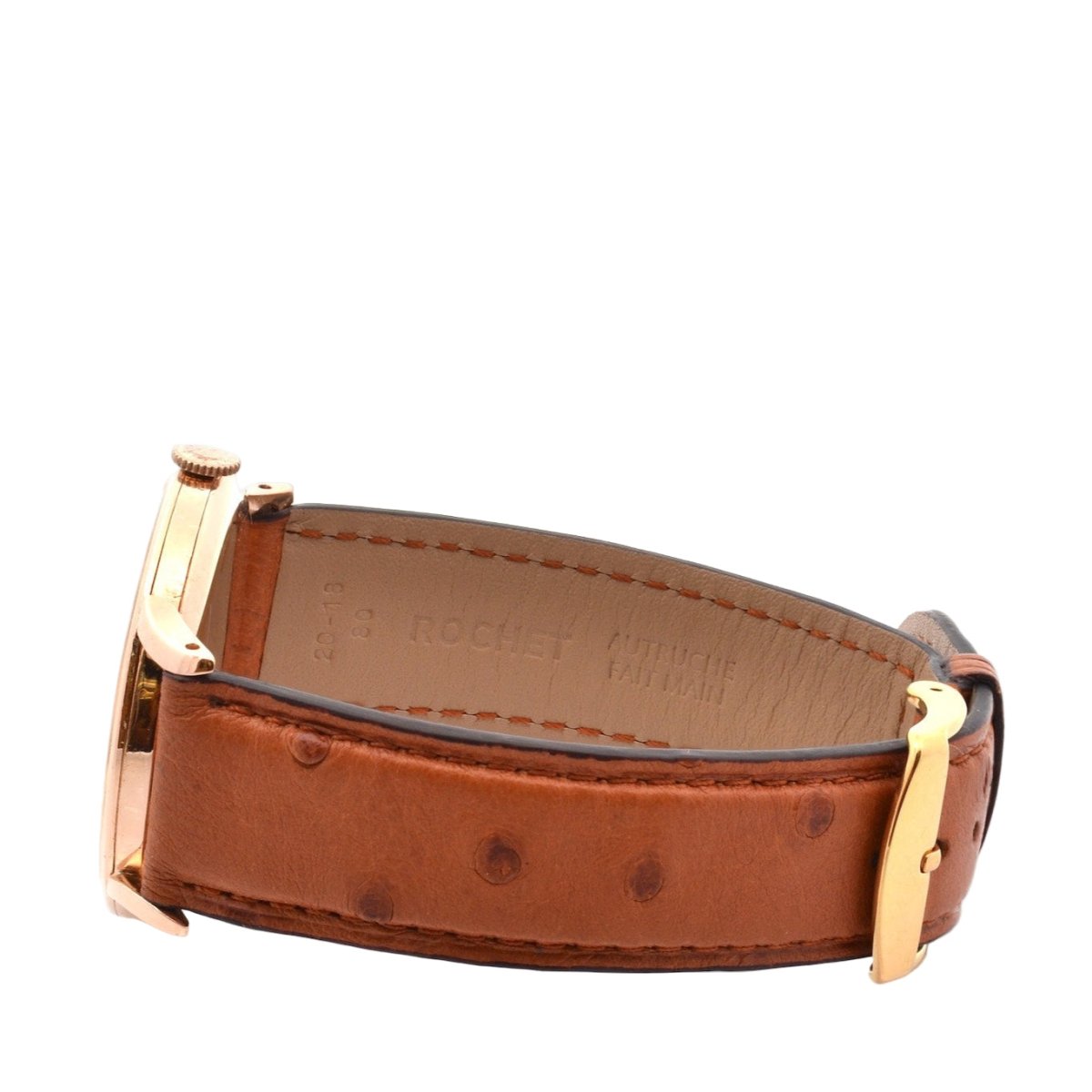 Montre OMEGA en or jaune et cuir - Castafiore