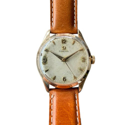 Montre OMÉGA en or jaune et cuir - Castafiore