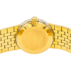 Montre OMEGA en or jaune, saphir et diamants - Castafiore