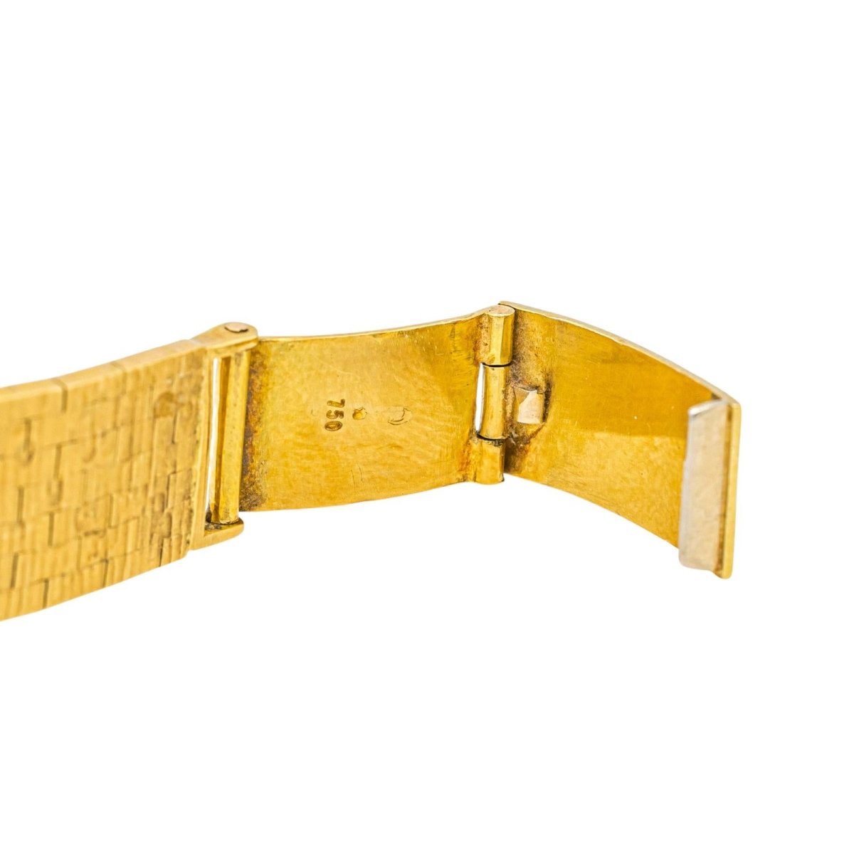 Montre OMEGA en or jaune, saphir et diamants - Castafiore