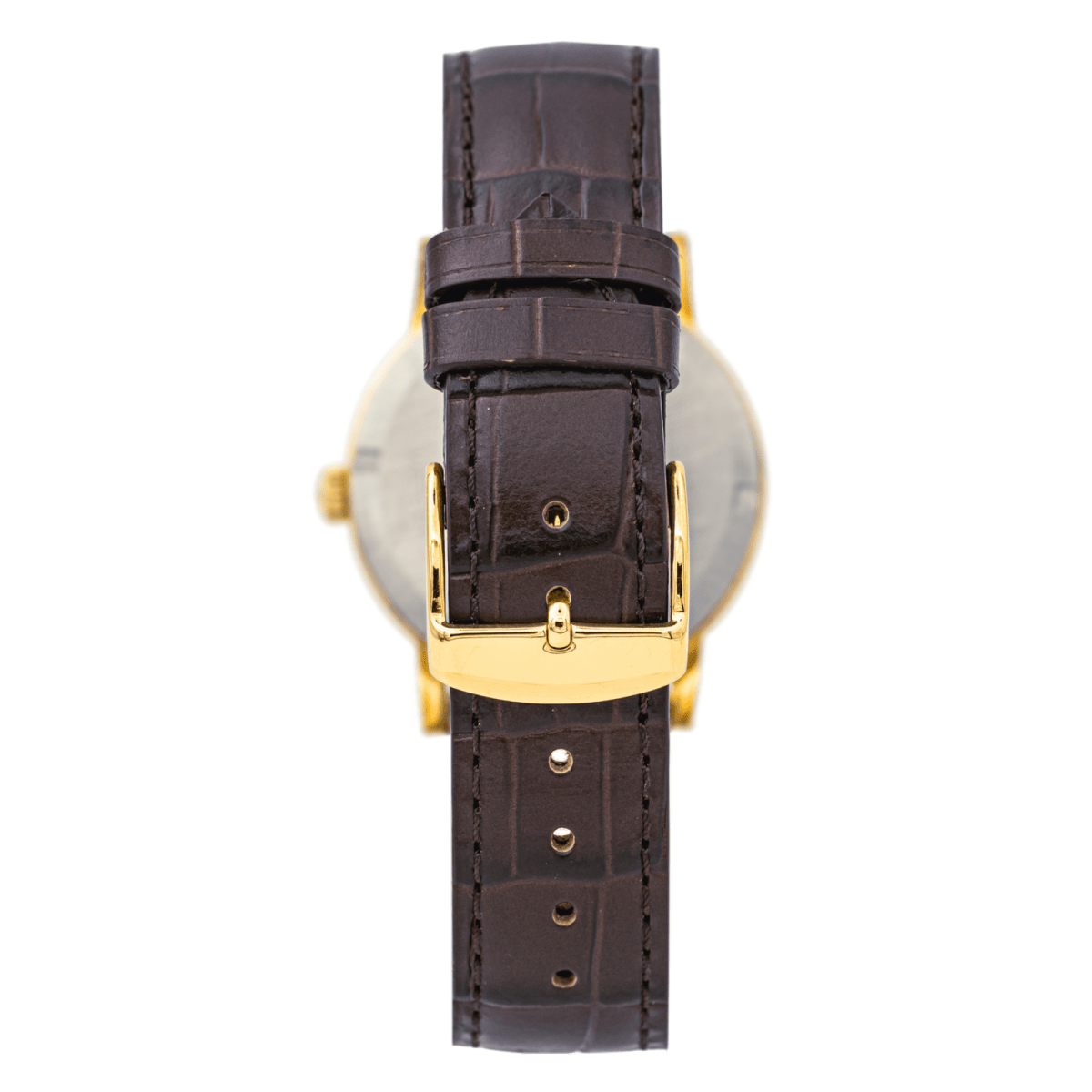 Montre OMEGA "Genève" en acier, cuir et plaqué or - Castafiore
