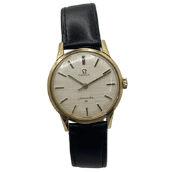 Montre OMEGA "Seamaster 300" en acier et cuir - Castafiore