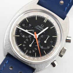 Montre OMEGA "Seamaster" en acier et cuir - Castafiore