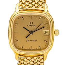 Montre OMEGA "Seamaster" en or jaune et quartz - Castafiore