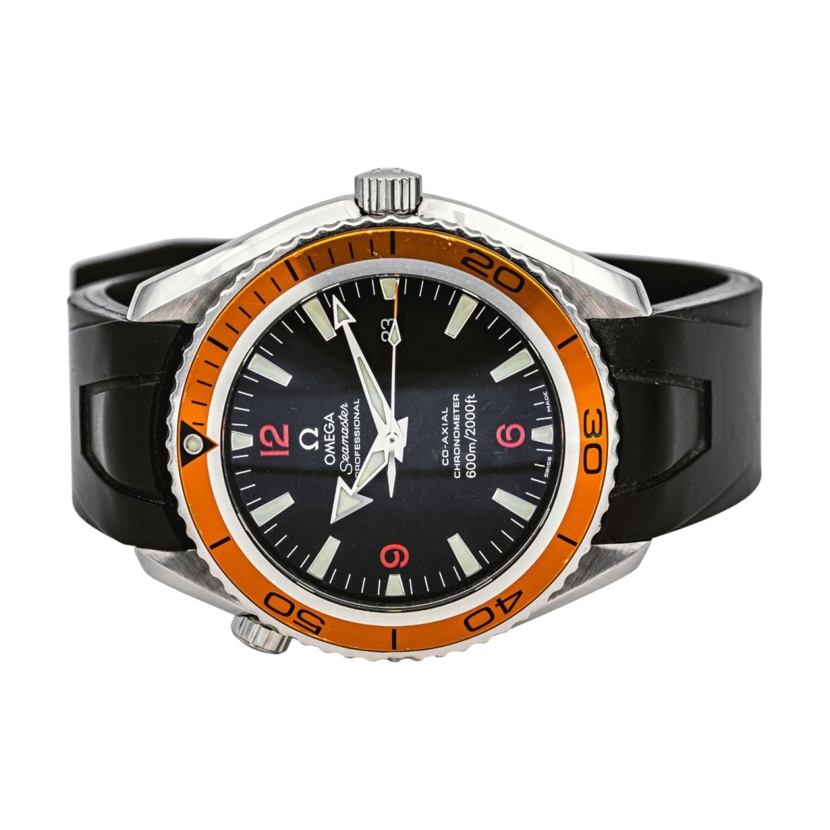 Montre OMEGA "Seamaster Planet Ocean" en acier - Castafiore