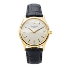 Montre PATEK PHILIPPE "Calatrava" en or jaune et cuir - Castafiore