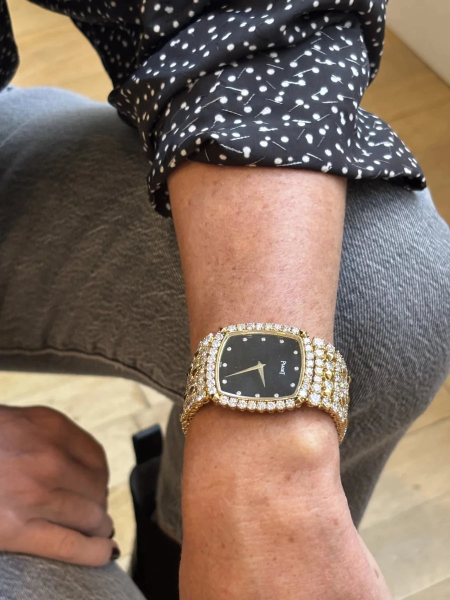 Montre PIAGET en or jaune et diamants - Castafiore