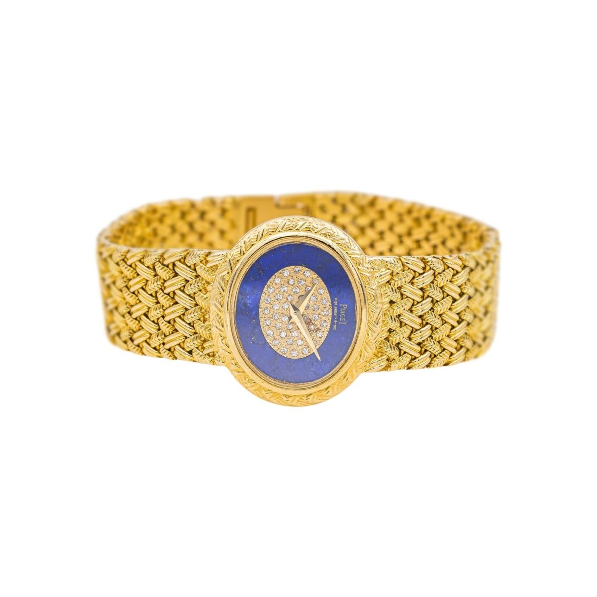 Montre PIAGET en or jaune, lapis - lazuli et diamants - Castafiore