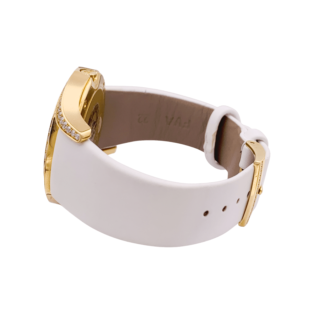 Montre PIAGET "Gala LimeLight" en or jaune, cuir et diamants - Castafiore