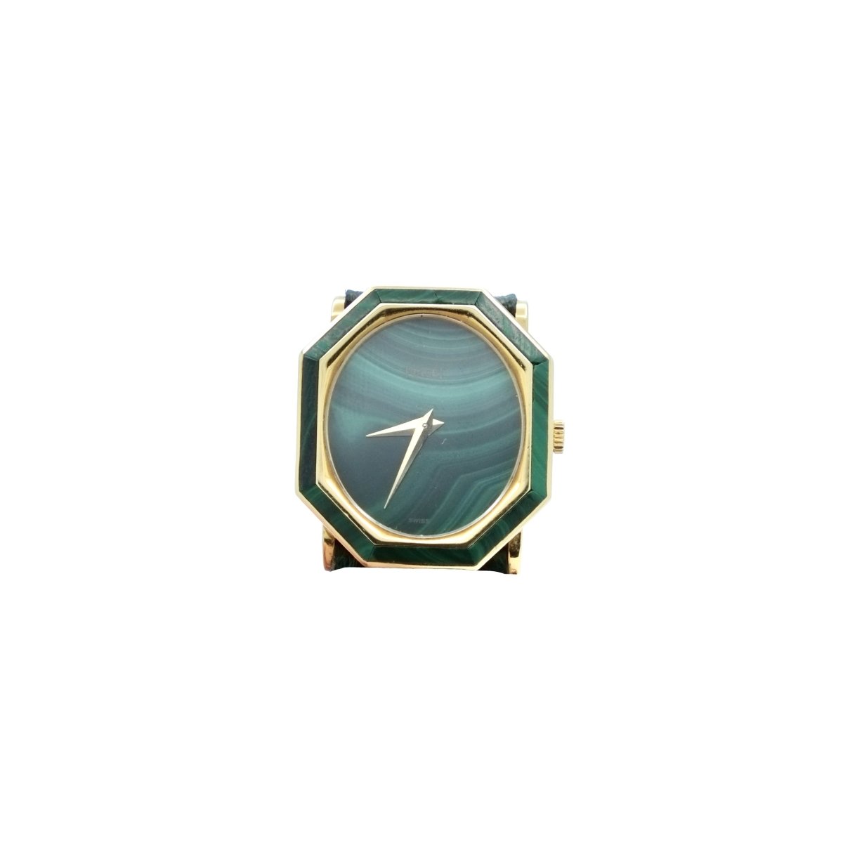 Montre PIAGET ref. 9341 en or jaune et malachite - Castafiore