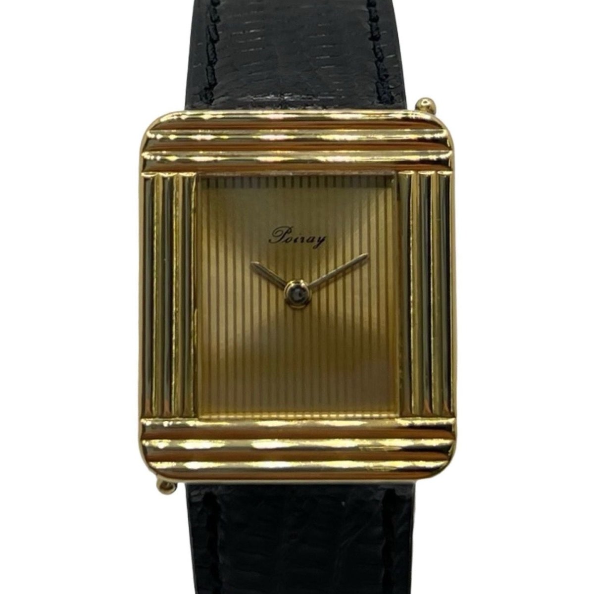 Montre POIRAY "Ma Première" en or jaune, cuir et quartz - Castafiore