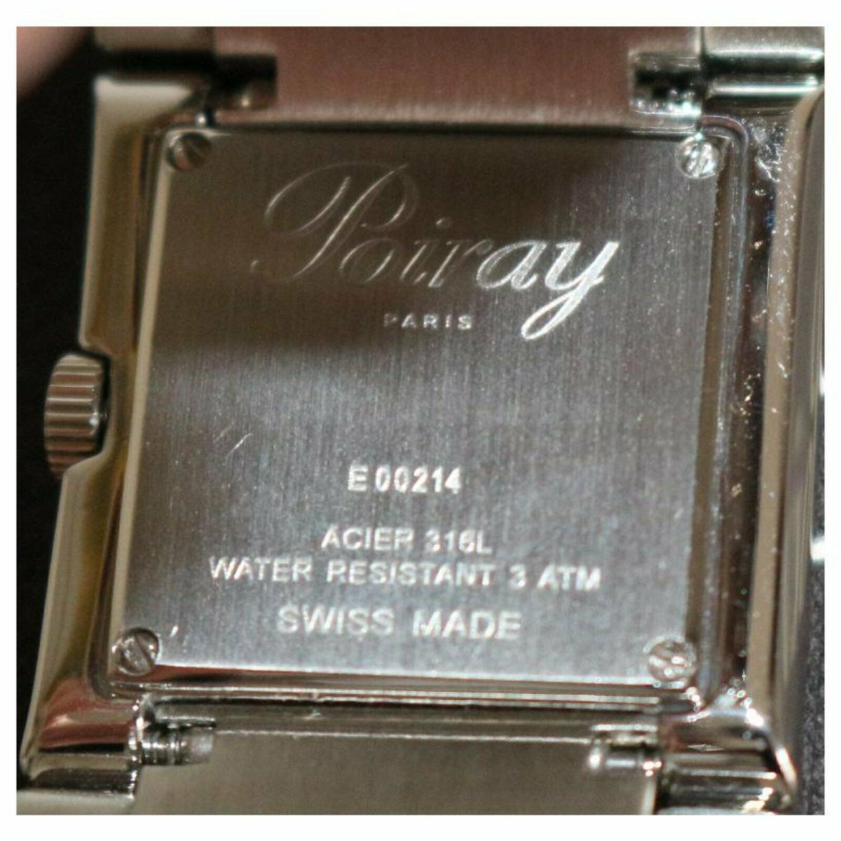 Montre POIRAY "Ma Première Manchette" en acier, nacre, quartz et diamants - Castafiore