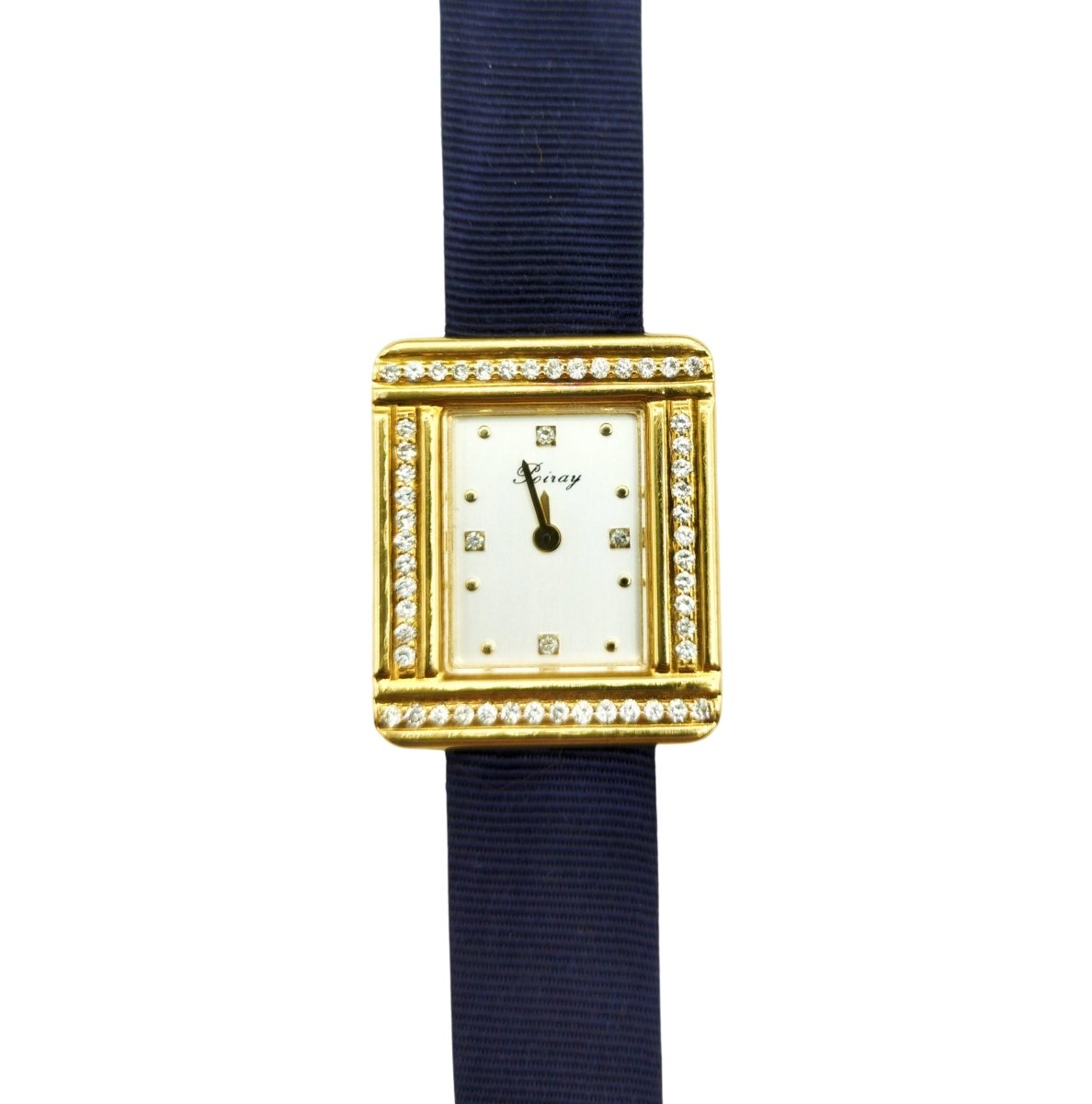 Montre POIRAY, "Ma première" modèle mini en or jaune et diamants - Castafiore