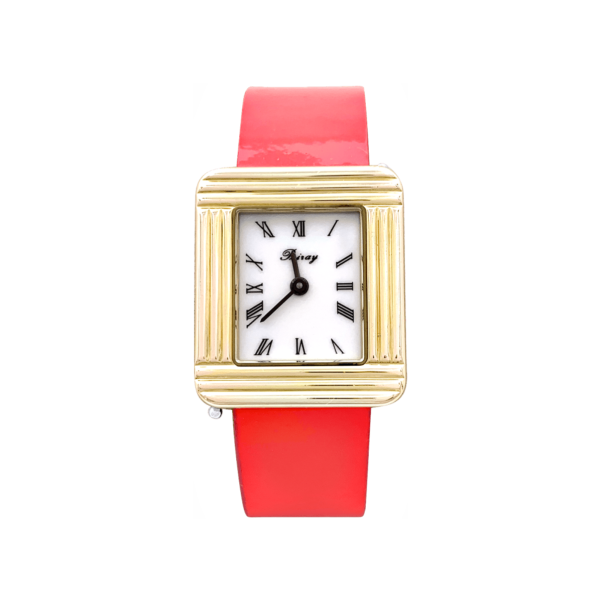 Montre POIRAY, "Ma Première", plaqué or, acier. - Castafiore