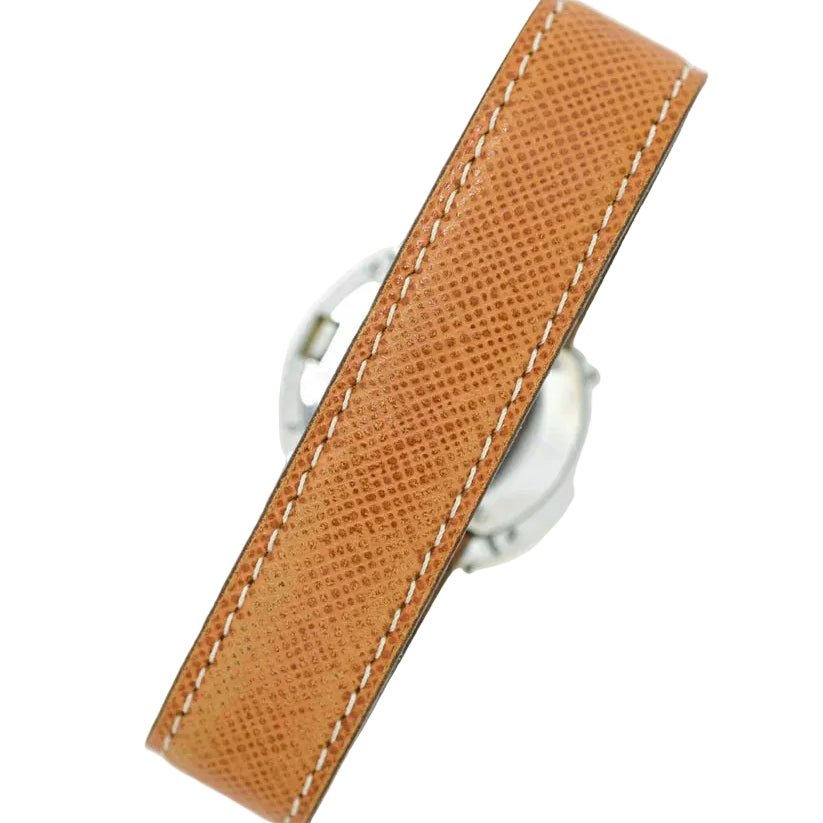 Montre POIRAY "Ma Première Ronde" en acier, plaqué or et cuir - Castafiore