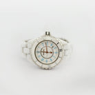 Montre Quartz CHANEL "J12" en céramique blanche - Castafiore