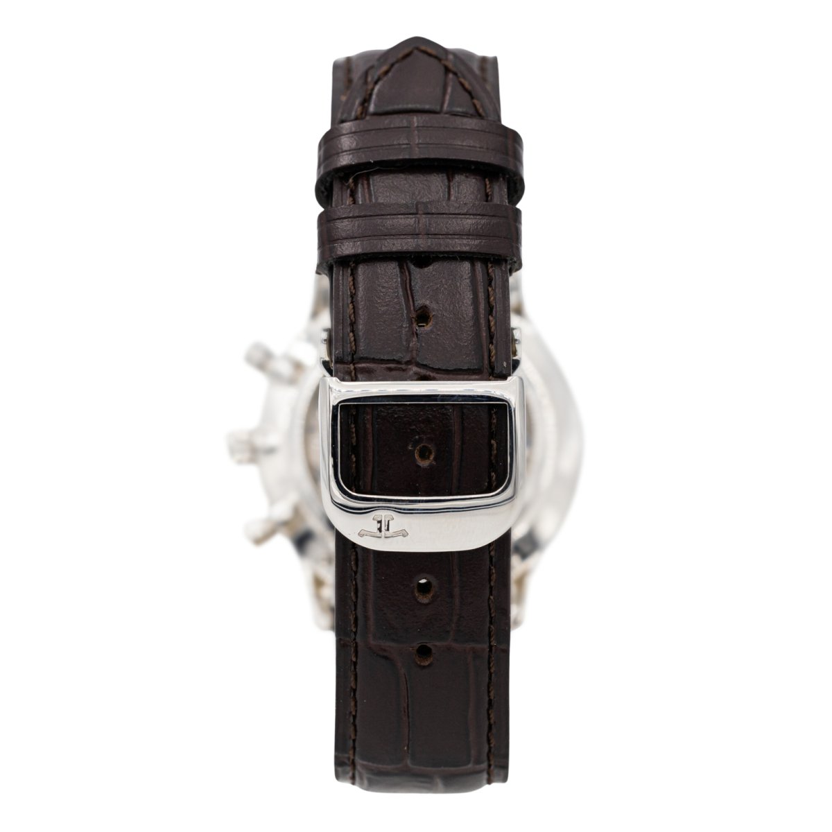 Montre Quartz JAEGER LECOULTRE "Master Control" en acier et cuir - Castafiore