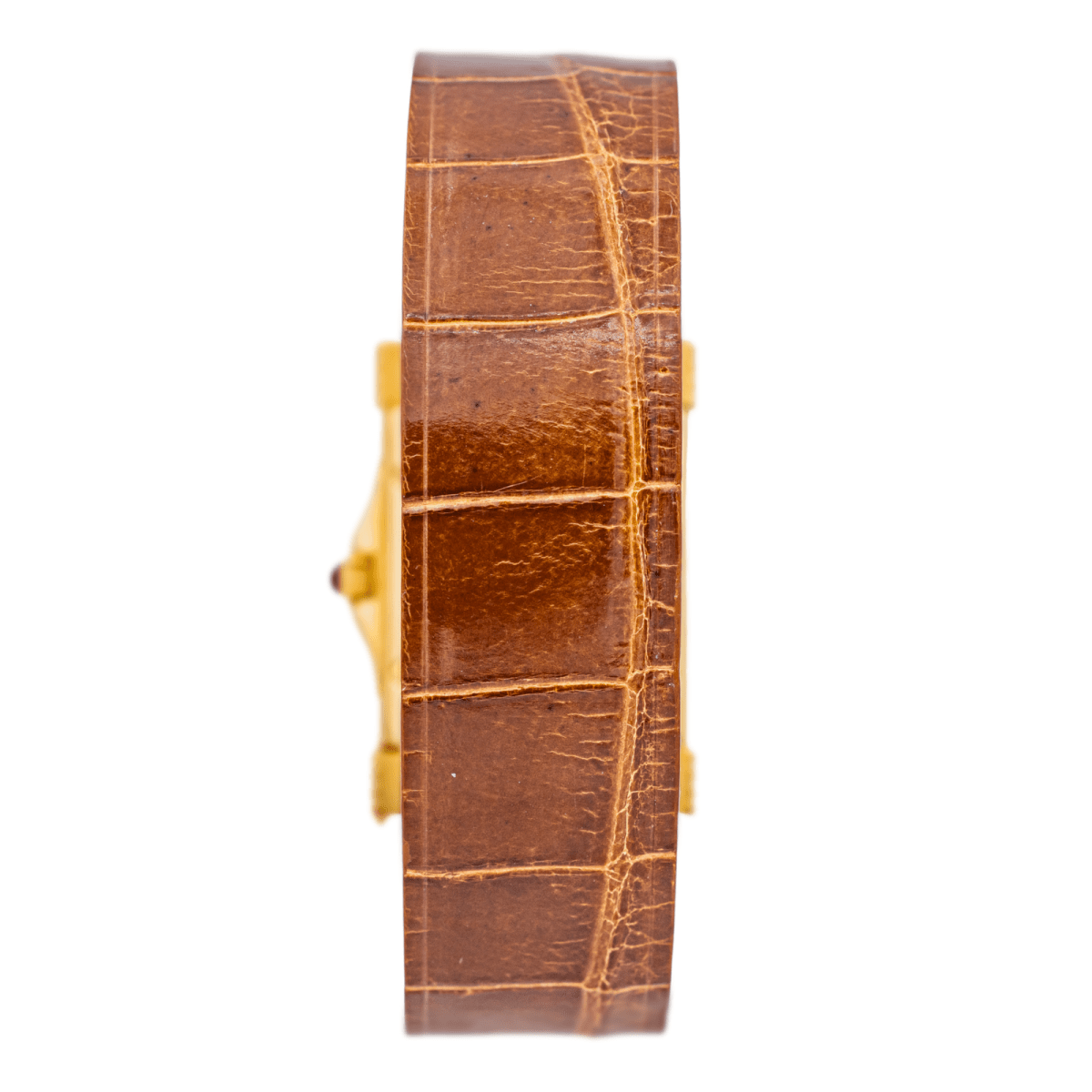 Montre Quartz O.J PERRIN en or jaune et saphir - Castafiore