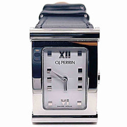 Montre Quartz PERRIN "Arcada" en acier et cuir - Castafiore