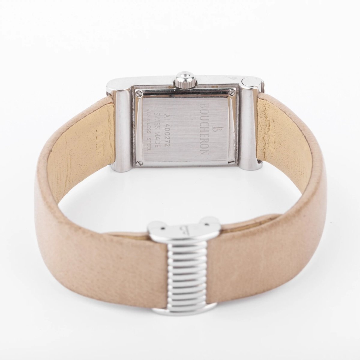 Montre rectangulaire en acier Boucheron collection Reflet - Castafiore