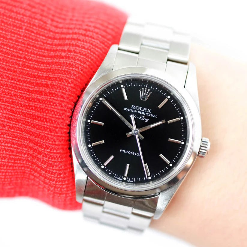 Montre ROLEX "Air King" en acier - Castafiore