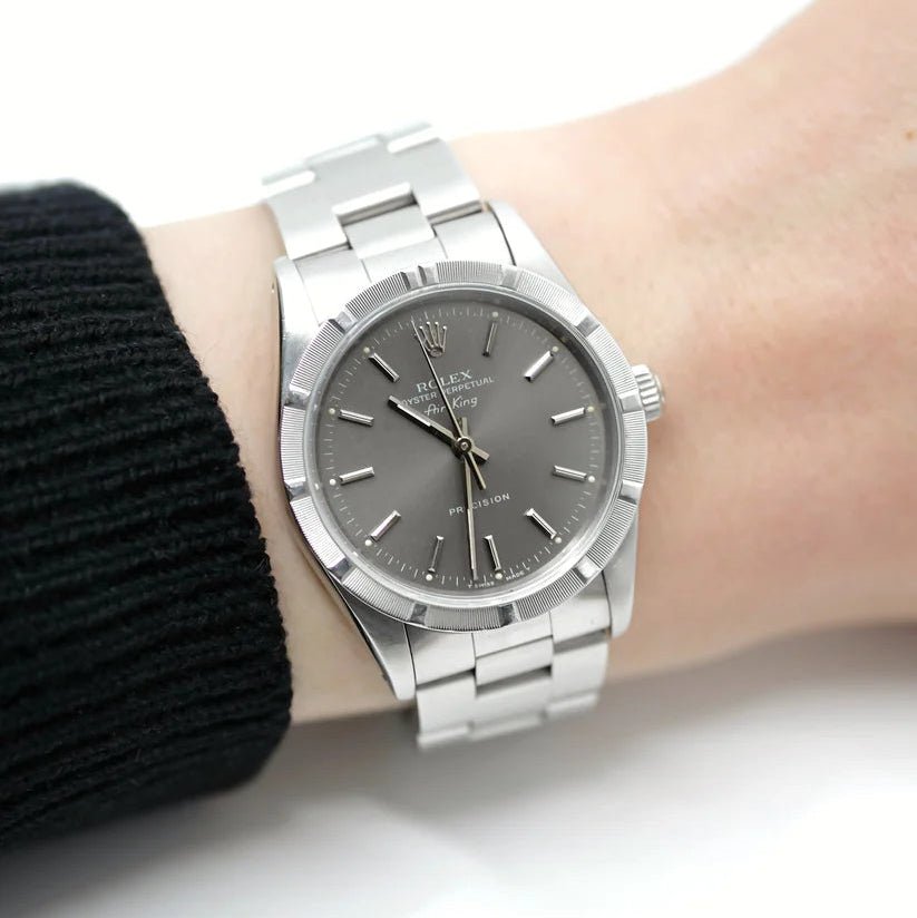 Montre ROLEX "Air King" en acier - Castafiore