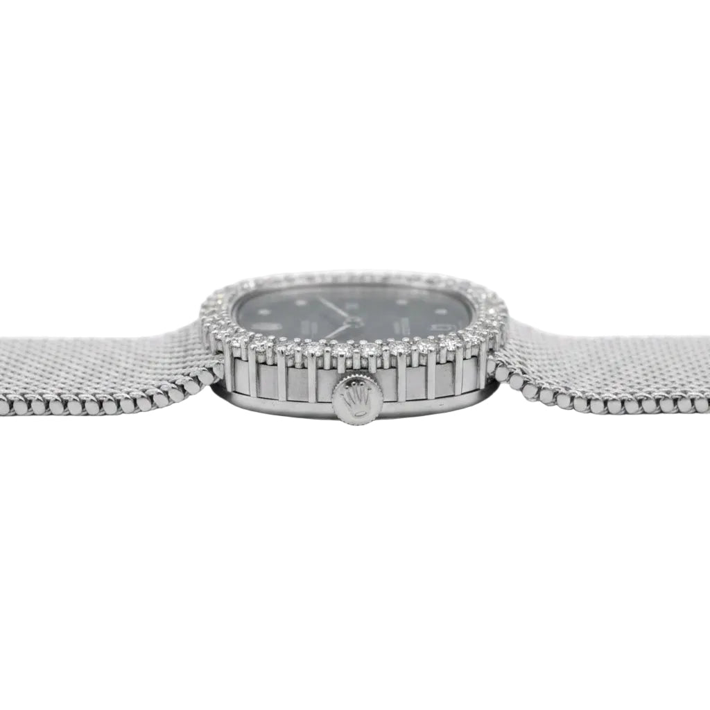 Montre ROLEX "Cellini" en or blanc et diamants - Castafiore
