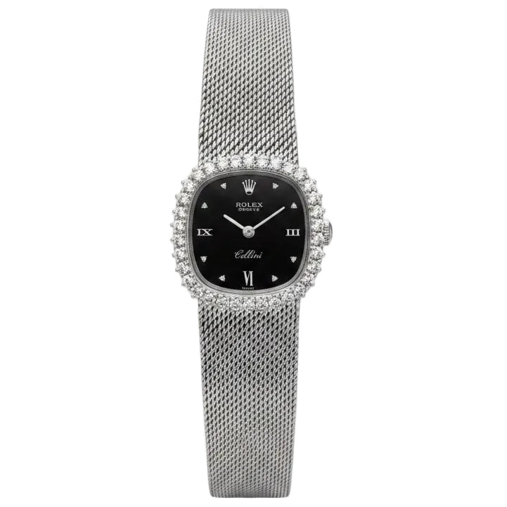 Montre ROLEX "Cellini" en or blanc et diamants - Castafiore