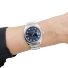 Montre Rolex "Datejust" en acier, diamants - Castafiore