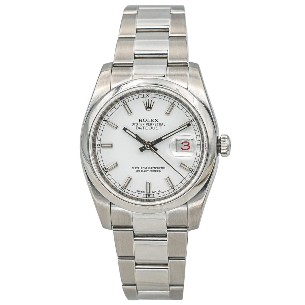 Montre ROLEX "Datejust" en acier et saphir - Castafiore