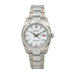 Montre ROLEX "Datejust" en acier et saphir - Castafiore