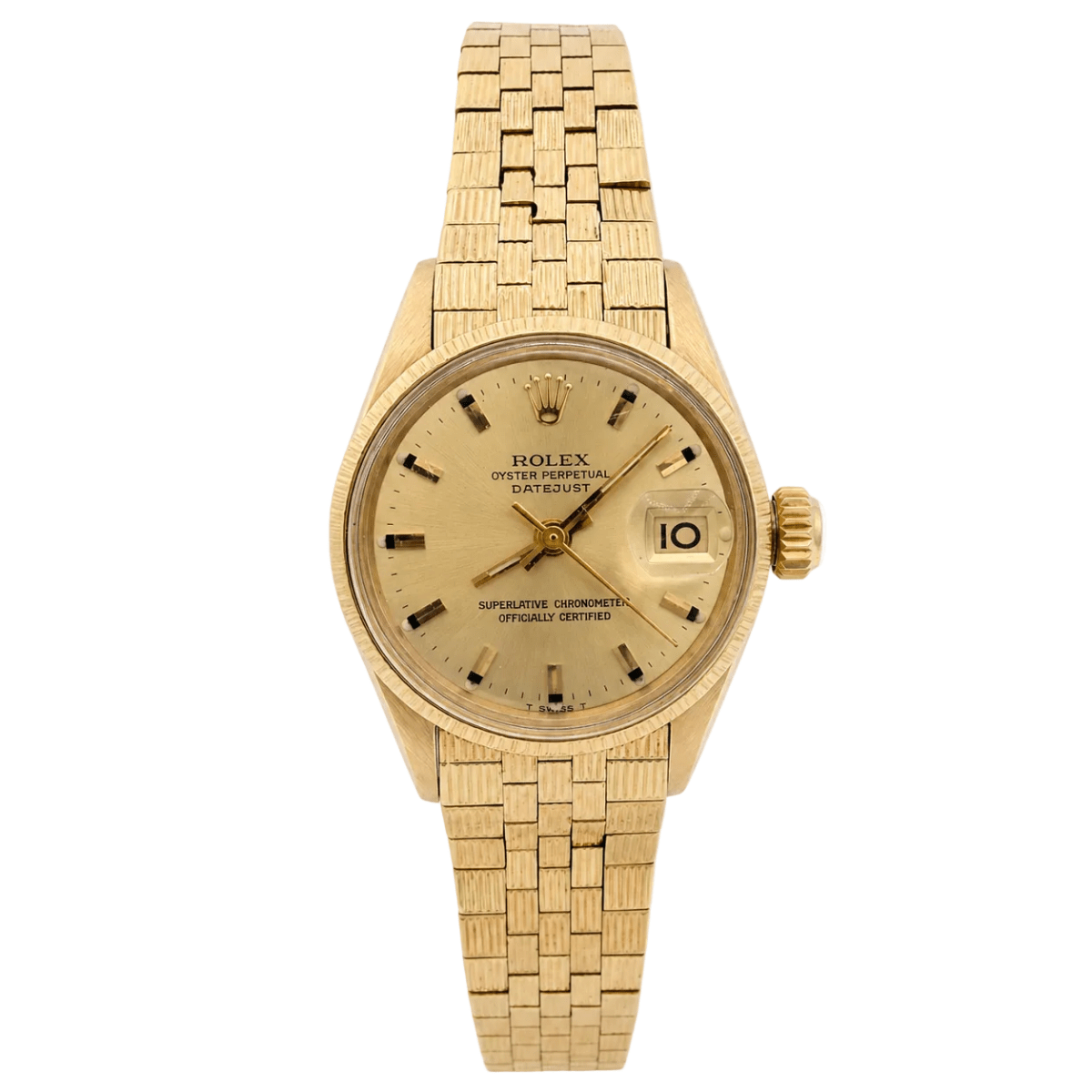 Montre ROLEX "DateJust" en or jaune - Castafiore