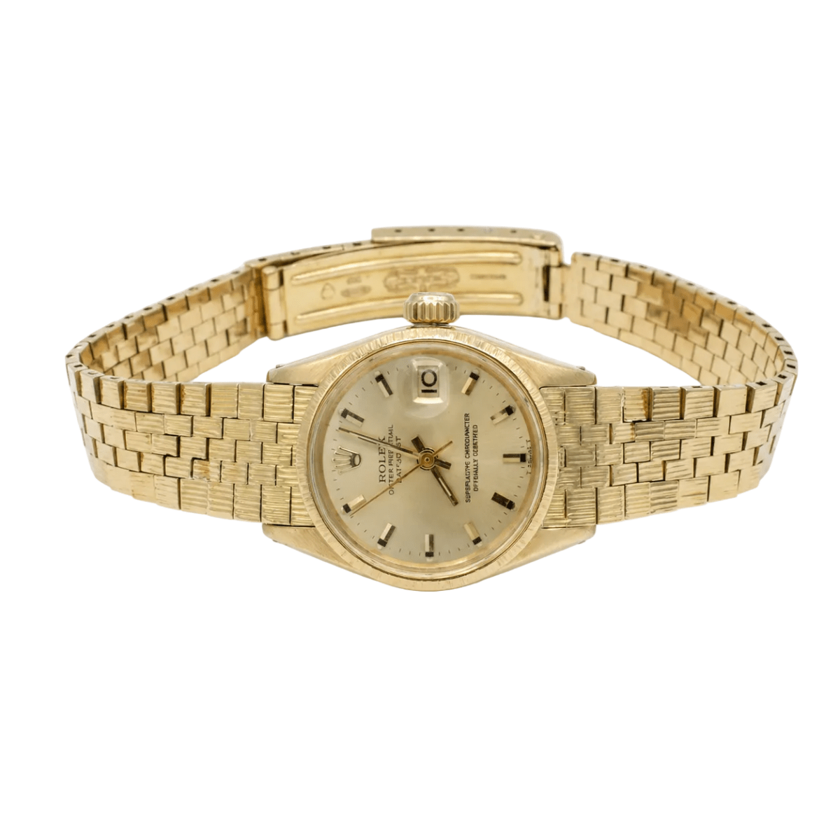 Montre ROLEX "DateJust" en or jaune - Castafiore