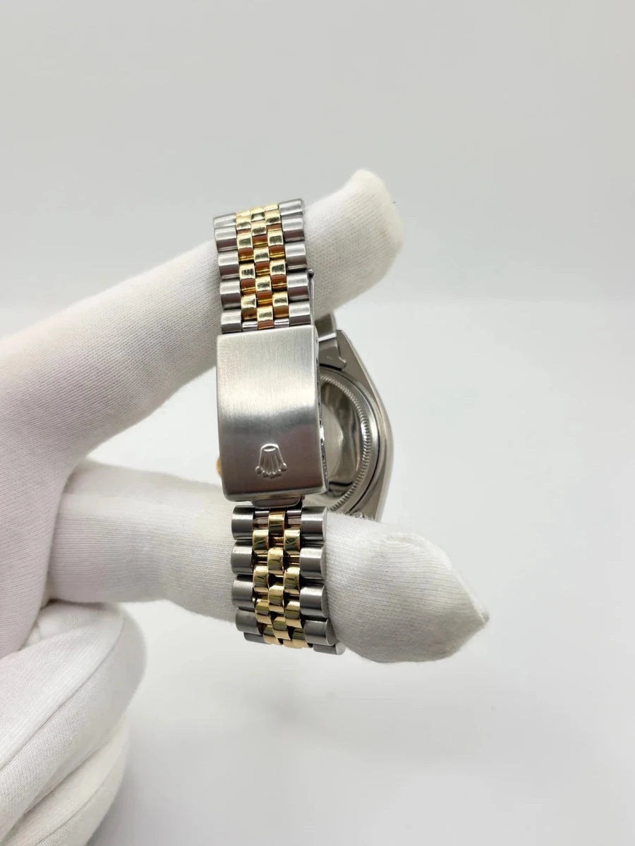 Montre ROLEX "DateJust" en or jaune et acier inoxydable - Castafiore