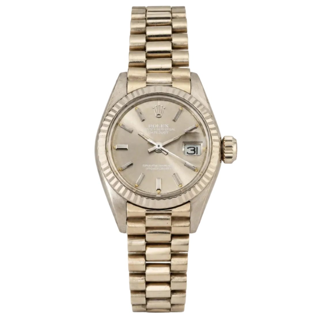 Montre ROLEX “Lady-Datejust” en or blanc - Castafiore