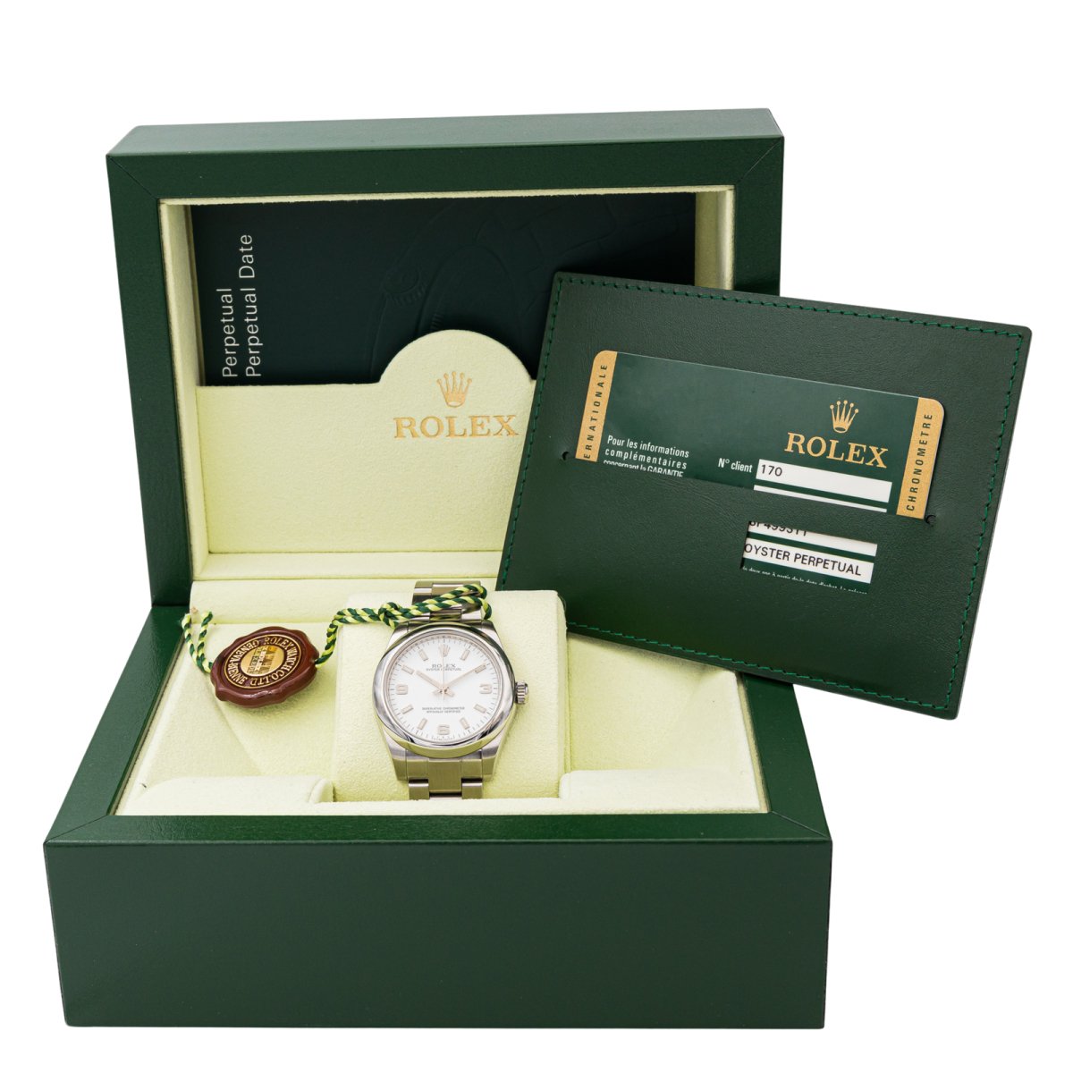 Montre ROLEX "Oyster perpetual 177200" en acier - Castafiore